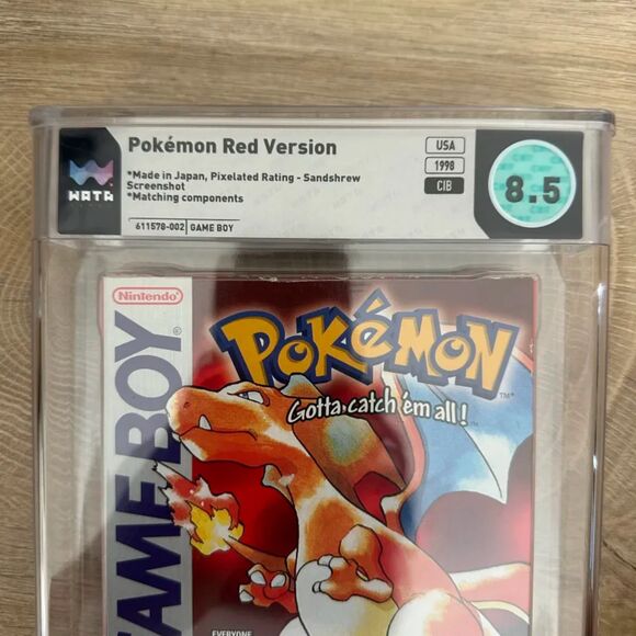 WATA Grade 8.5 Pokemon Yellow & Red CIB Charizard Pikachu Nintendo Gameboy - Picture 5 of 9